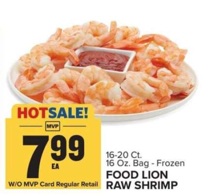 Food Lion Raw Shrimp