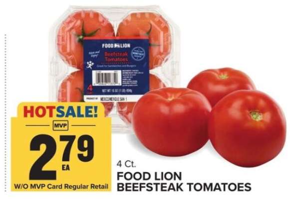 FOOD LION BEEFSTEAK TOMATOES