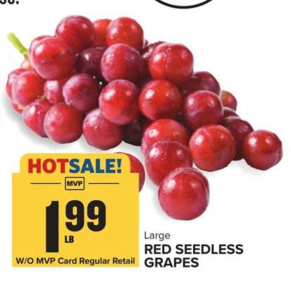 Large Red Seedless Grapes