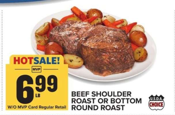 Beef Shoulder Roast or Bottom Round Roast