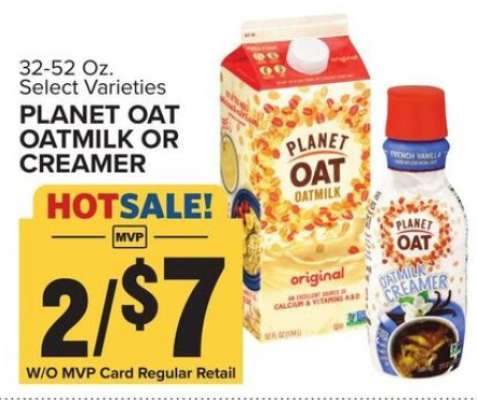 Planet Oat Oatmilk or Creamer