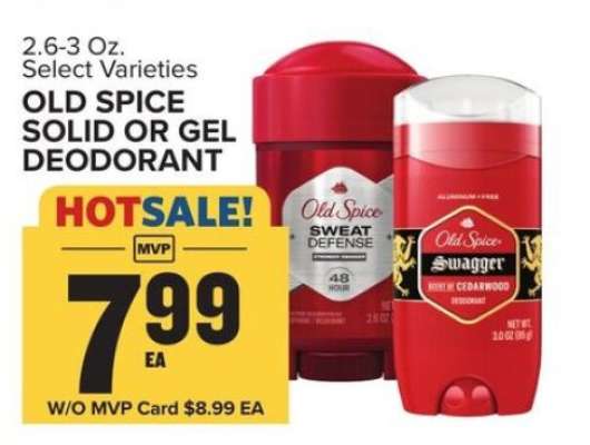 Old Spice Solid or Gel Deodorant