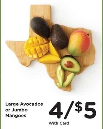 Large Avocados or Jumbo Mangoes
