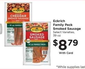Eckrich Family Pack Smoked Sausage