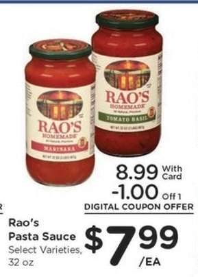 Rao's Pasta Sauce