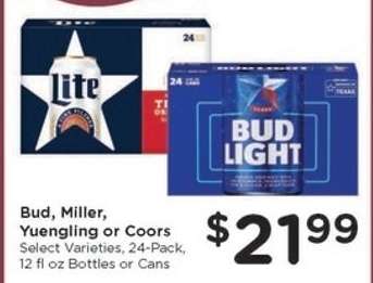 Bud, Miller, Yuengling or Coors