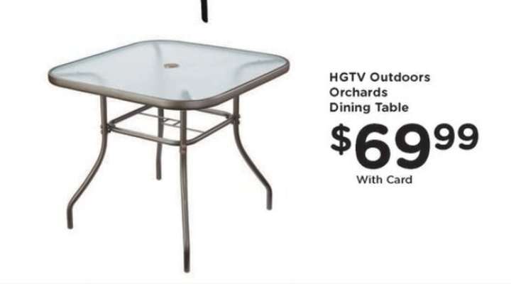 HGTV Outdoors Orchards Dining Table