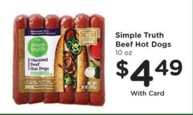 Simple Truth Beef Hot Dogs