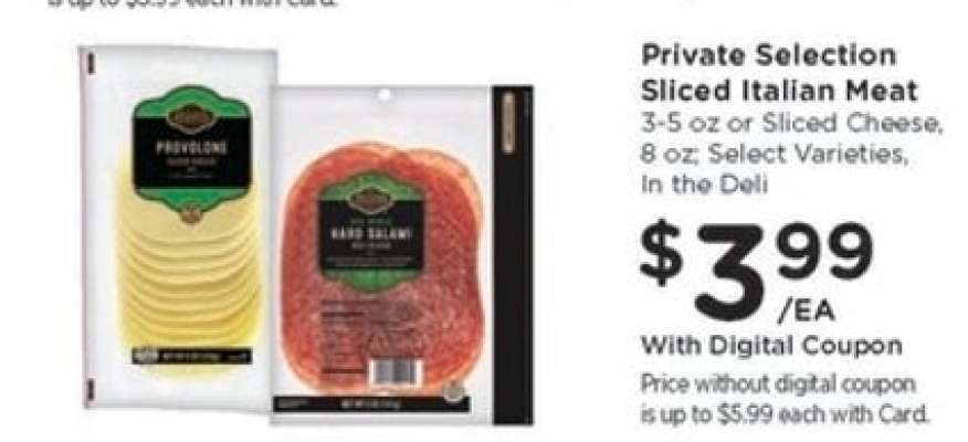 Private Selection Sliced Italian Meat
