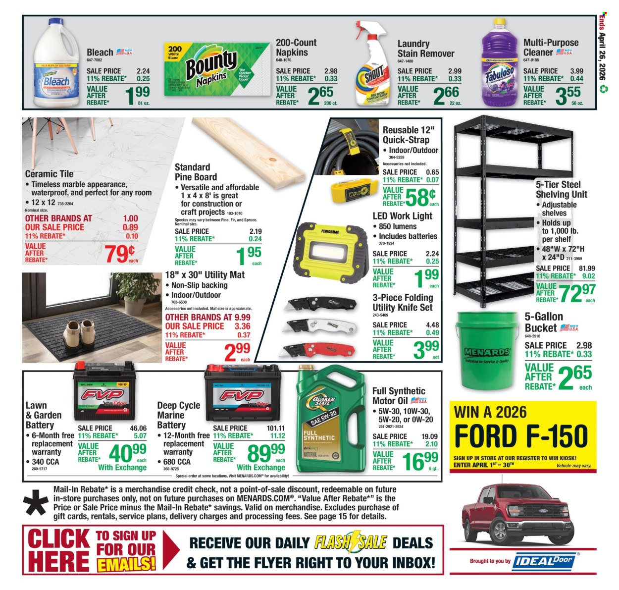 Menards ad - 04/16/2026 - 04/26/2026. Page 22