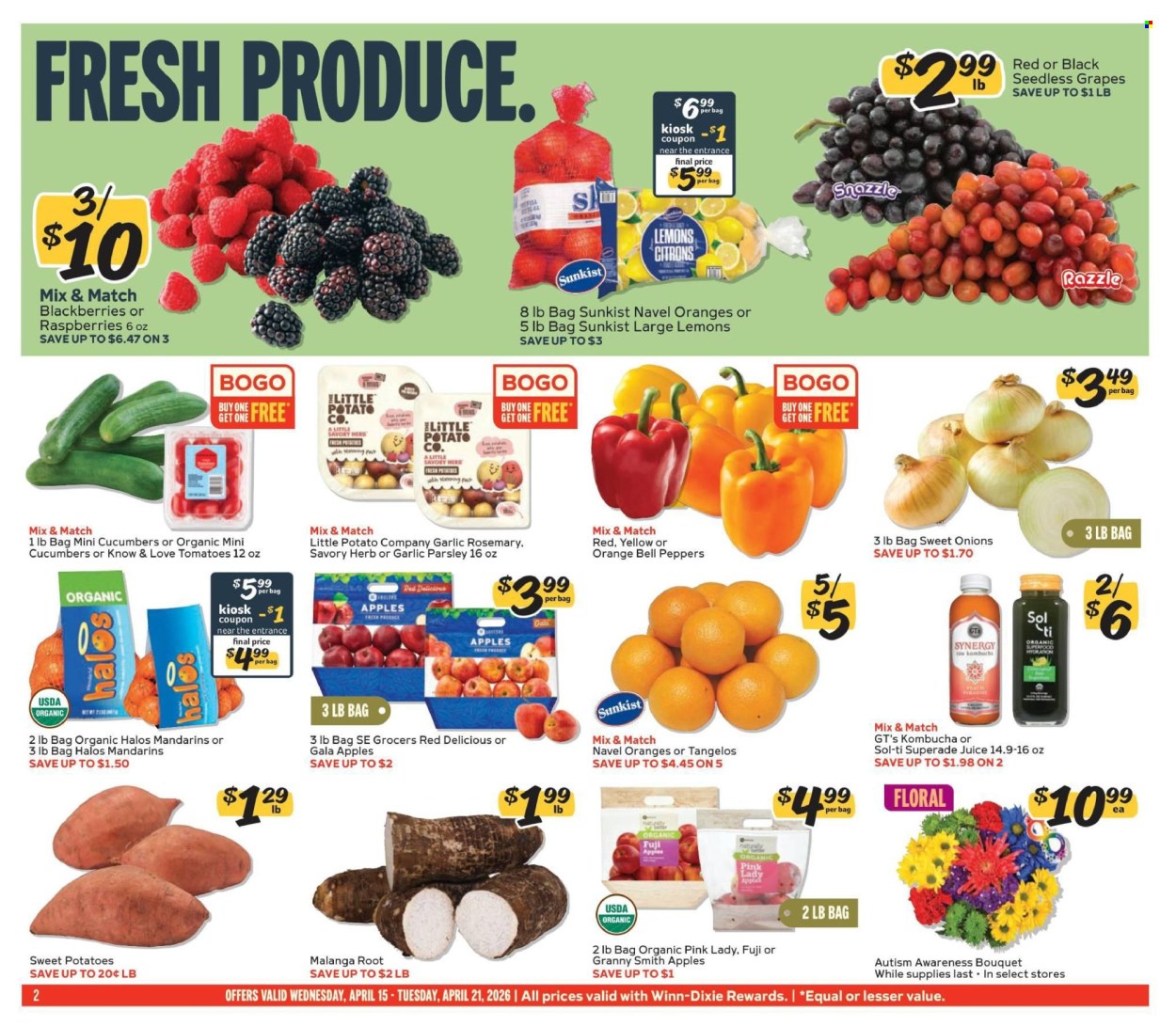 Winn Dixie ad - 04/15/2026 - 04/21/2026. Page 2