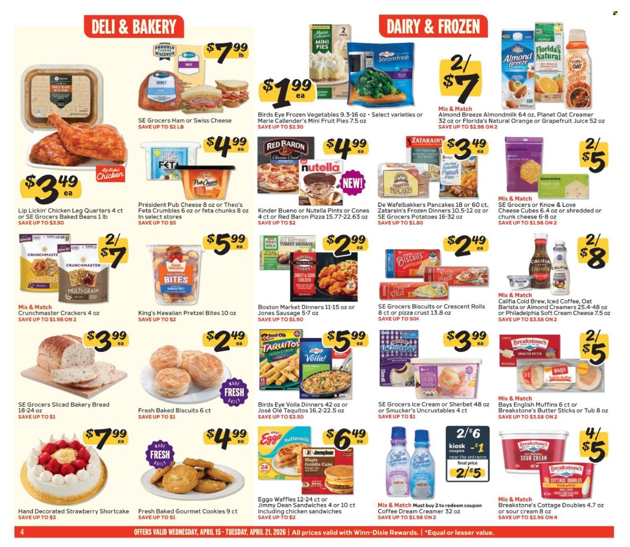 Winn Dixie ad - 04/15/2026 - 04/21/2026. Page 4