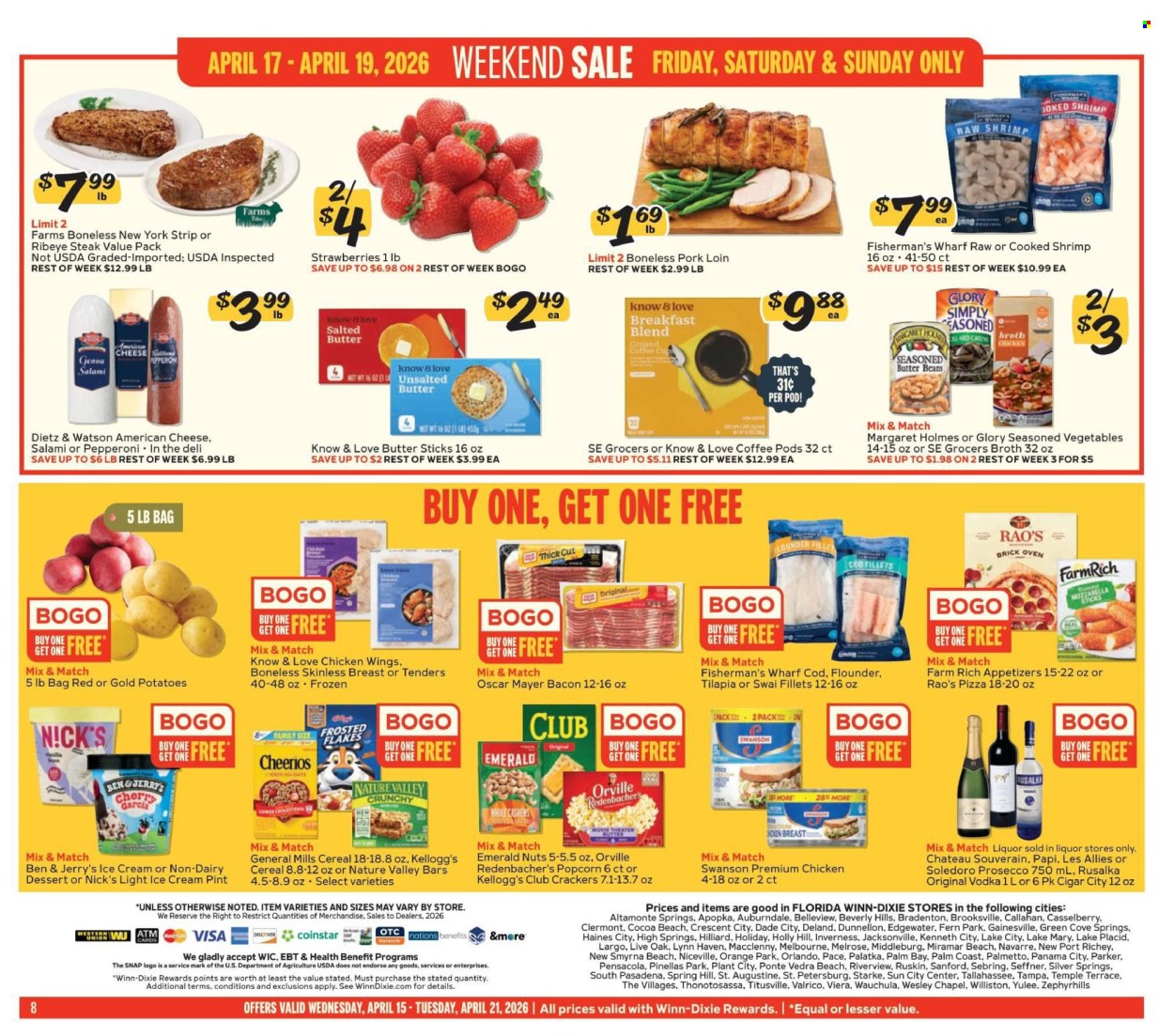 Winn Dixie ad - 04/15/2026 - 04/21/2026. Page 8