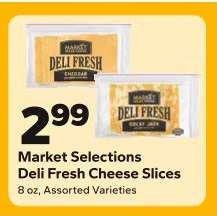 Market Selections Deli Fresh Cheese Slices