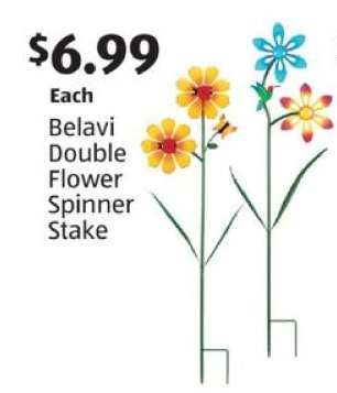 Belavi Double Flower Spinner Stake