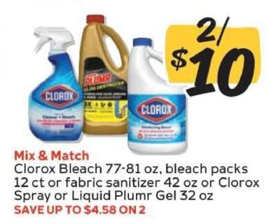 Clorox Bleach and Liquid Plumr