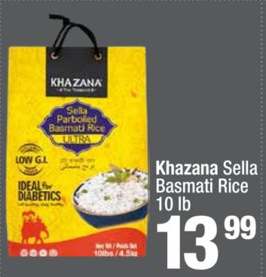 Khazana Sella Basmati Rice 10 lb