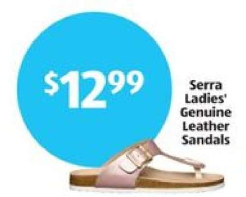 Serra Ladies' Genuine Leather Sandals