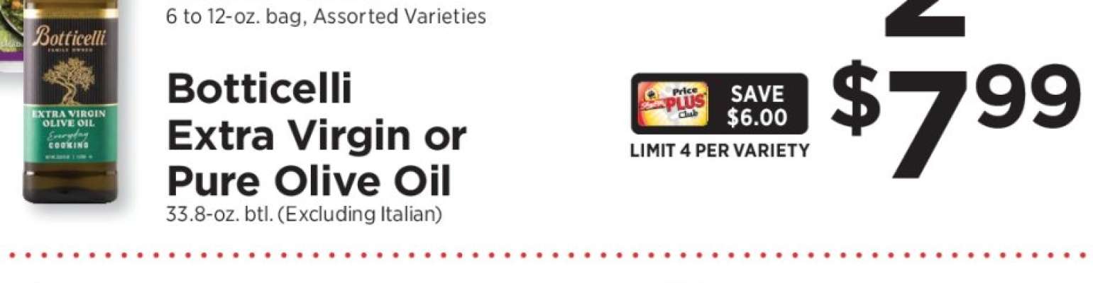 Botticelli Extra Virgin or Pure Olive Oil