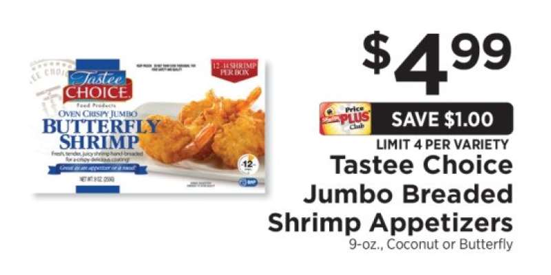 Tastee Choice Jumbo Breaded Shrimp Appetizers