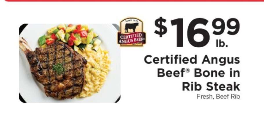 Certified Angus Beef® Bone in Rib Steak