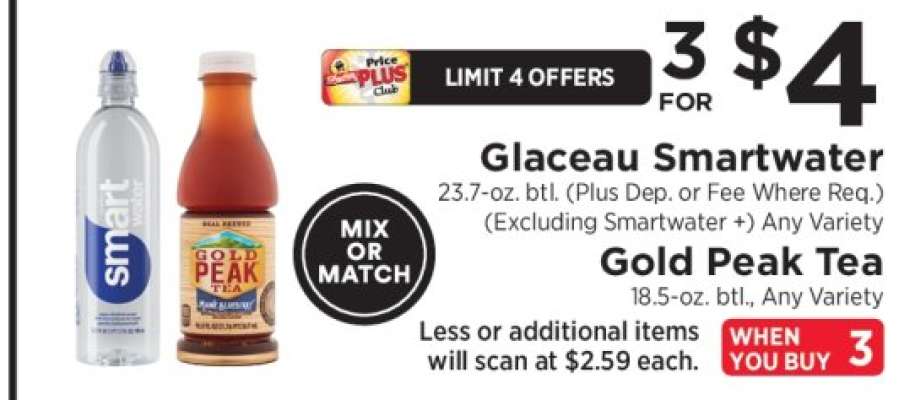 Glacéau Smartwater / Gold Peak Tea