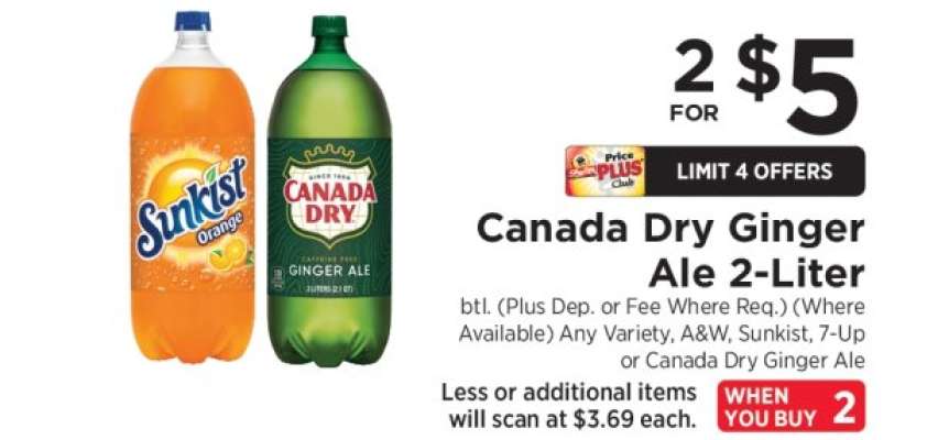 Canada Dry Ginger Ale 2- liter