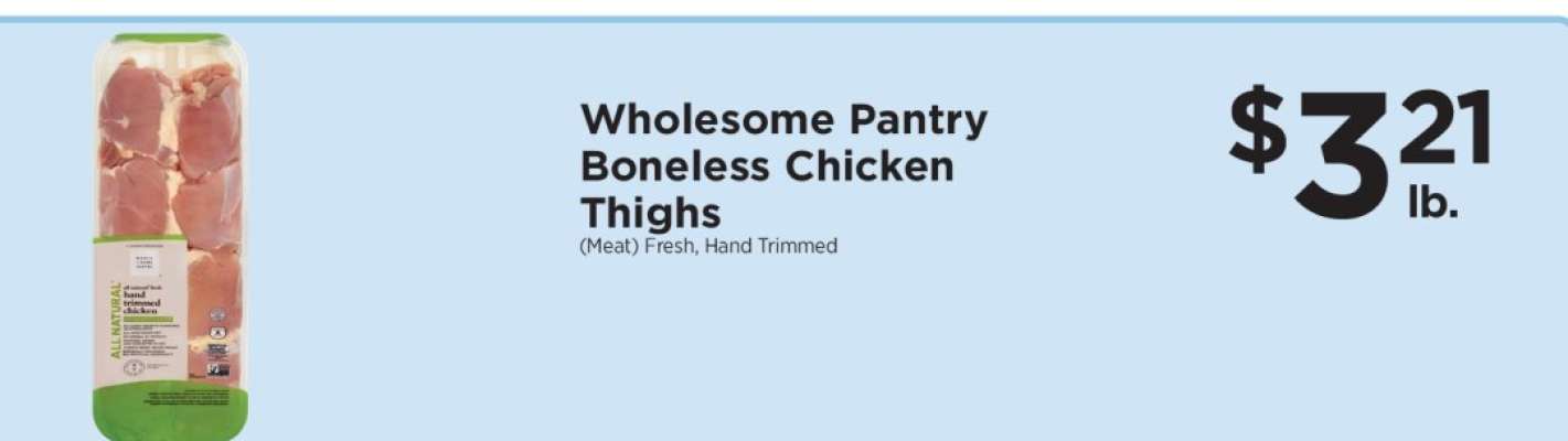 Wholesome Pantry Boneless Chicken Thighs