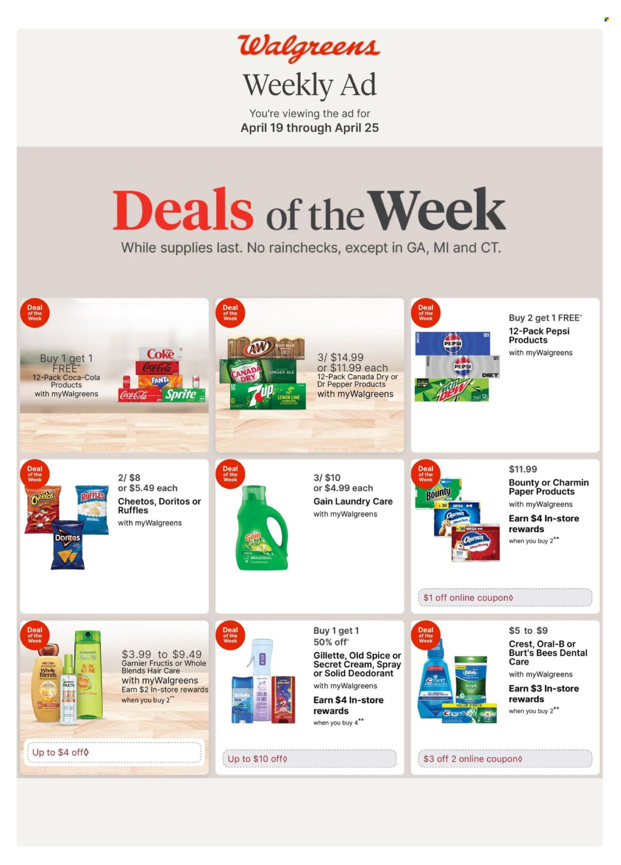 Walgreens ad - 04/19/2026 - 04/25/2026. Page 1