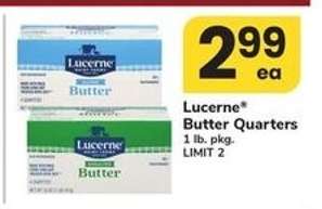 Lucerne Butter Quarters