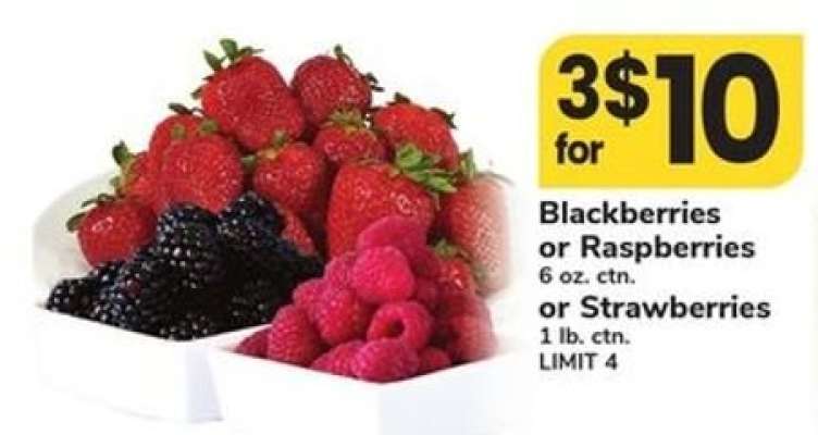 Blackberries or Raspberries or Strawberries