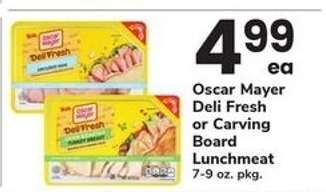 Oscar Mayer Deli Fresh or Carving Board Lunchmeat