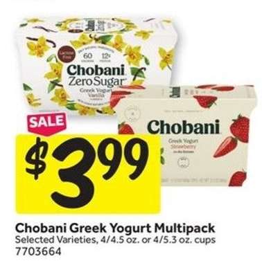 Chobani Greek Yogurt Multipack*