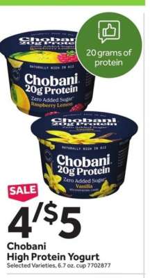 Chobani High Protein Yogurt