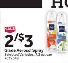 Glade Aerosol Spray