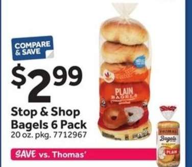 Stop & Shop Bagels 6 Pack