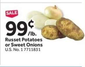 Russet Potatoes or Sweet Onions
