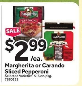 Margherita or Carando Sliced Pepperoni
