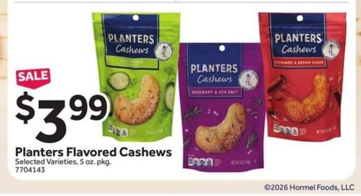 Planters Flavored Cashews