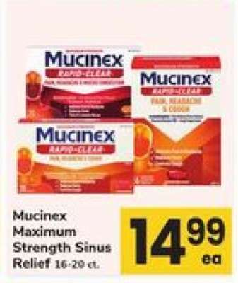 Mucinex Maximum Strength Sinus Relief