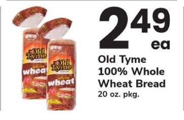 Old Tyme 100% Whole Wheat Bread
