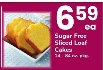 Sugar Free Sliced Loaf Cakes