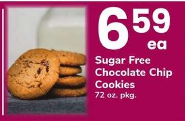 Sugar Free Chocolate Chip Cookies