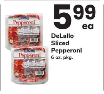 DeLallo Sliced Pepperoni