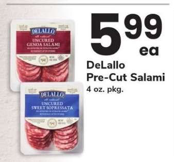 DeLallo Pre-Cut Salami