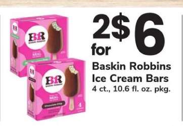 Baskin Robbins Ice Cream Bars