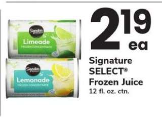 Signature SELECT Frozen Juice