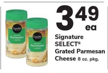 Signature Select Grated Parmesan Cheese