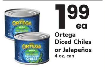 Ortega Diced Chiles or Jalapeños