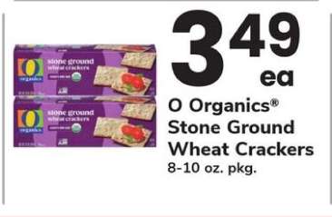 O Organics Stone Ground Wheat Crackers